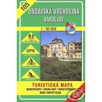 105. Ondavai dombság Nyugat turista térkép VKÚ 1:50 000 