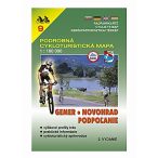   PCM 9. Gemer, Novohrad, Podpolanie kerékpáros térkép  1:100 000 VKÚ 9.