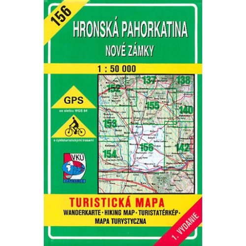 156. Érsekújvár környéke turista térkép VKÚ 1:50 000 