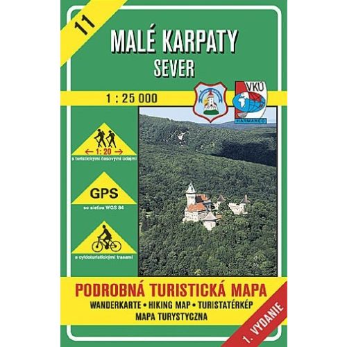 11. Malé Karpaty Kis Kárpátok turista térkép VKÚ 1:25 000  Sever