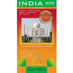   India térkép turistáknak, üzletembereknek Gizi Map 1:3 000 000  