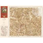   Karancs-Medves térkép antik, faximile 1930 HM 1:10 000 63x46