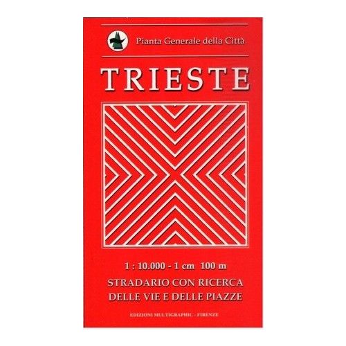 Trieste térkép Pianta 1:10 000 