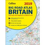   Nagy-Britannia atlasz Collins spirál óriás autós atlasz  2018-19 