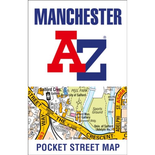 Manchester város térkép AZ kiadó Manchester térkép