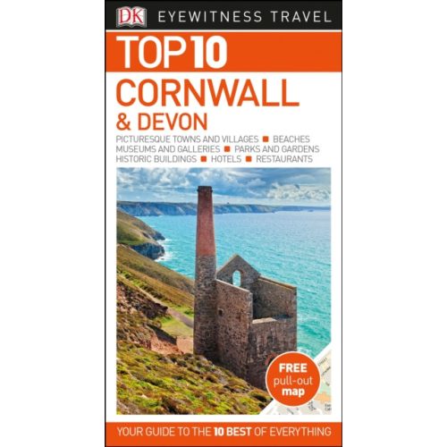 Cornwall and Devon útikönyv Top 10 DK Eyewitness Cornwall útikönyv angol 2018