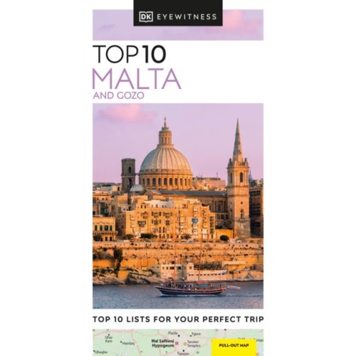 Málta útikönyv, Malta and Gozo útikönyv Top 10 DK Eyewitness Guide, angol 2023