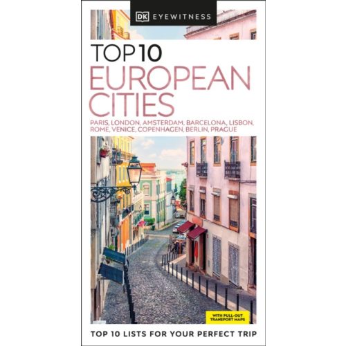 Európai városok útikönyv DK Eyewitness Top 10 European Cities angol 2023