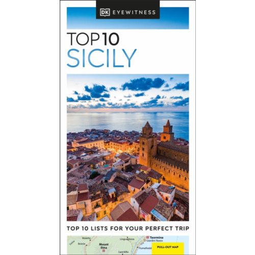 Szicília útikönyv, Sicily útikönyv Top 10 DK Eyewitness Guide, angol 2024.