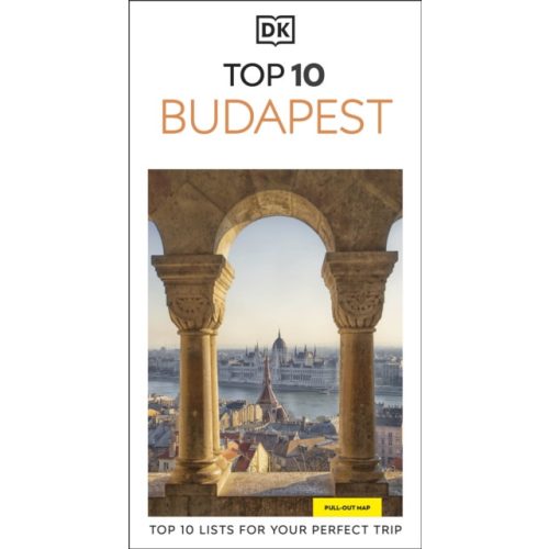Budapest útikönyv Top 10 DK Eyewitness Guide fóliás kivehető térképppel, angol  2026.