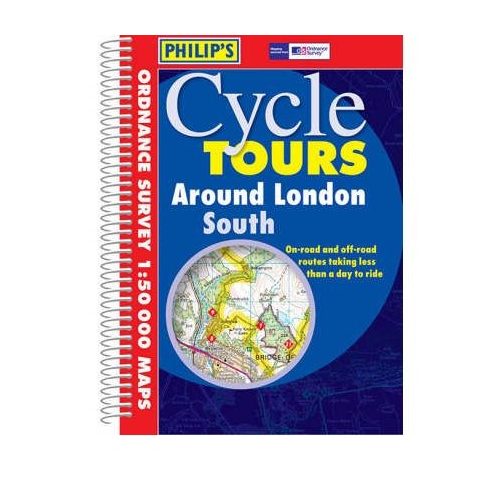 London környéke térkép AZ, London kerékpáros atlasz spirál, Around London South