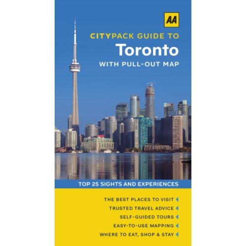 Toronto útikönyv kivehető várostérképpel AA kiadó -  angol