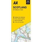   Skócia autós térkép Skócia térkép, Észak-Anglia térkép AA kiadó 2022