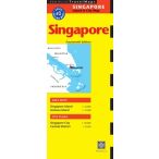   Szingapúr térkép, Singapore Travel Map Periplus Editions 2025.