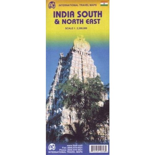 Dél és Észak-Kelet India térkép ITM 1:2 300 000 