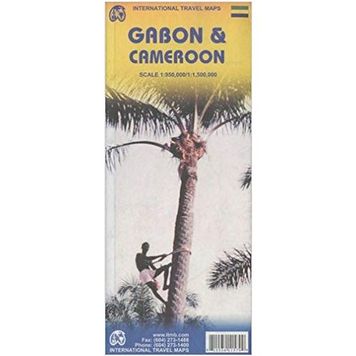 Gabon térkép ITM 1:1 000 000  Cameroon térkép