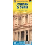Jordan, Szíria térkép ITM 1:610 000, 1:740 000 