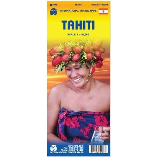 Tahiti térkép ITM 1:100 000 
