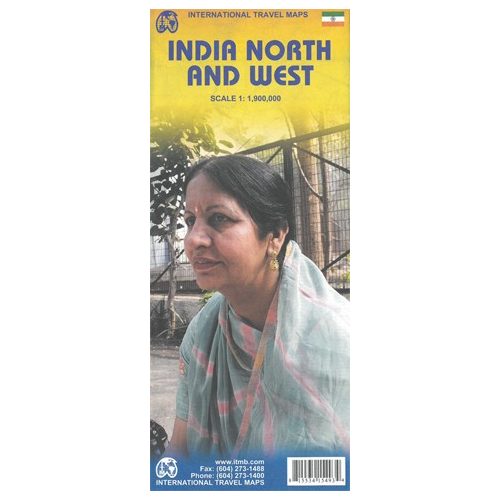India észak és nyugat térkép ITM 1:1 900 000 