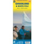   Grönland térkép ITM Greenland térkép 1:3M & North Pole Region 1:9M Északi Sark térkép