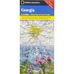 Georgia térkép, Georgia állam National Geographic