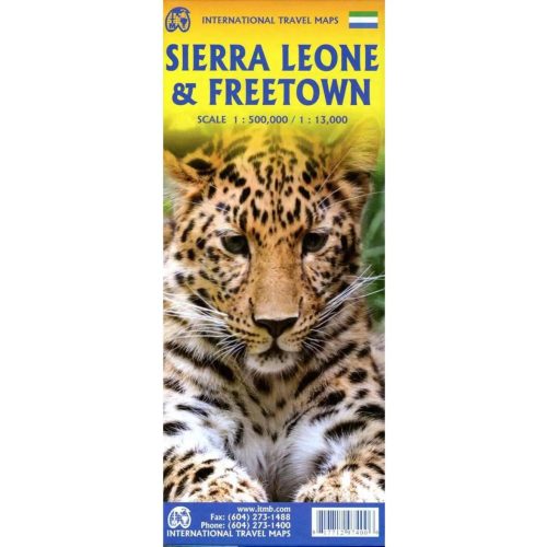 Sierra Leone térkép ITM,  Sierra Leone & Freetown autós térkép 1:500e 2025.
