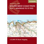   South West Coast Path Map Booklet - Vol 1: Minehead to St Ives : 1:25,000 OS Route Mapping Cicerone túrakalauz, útikönyv - angol 2024.