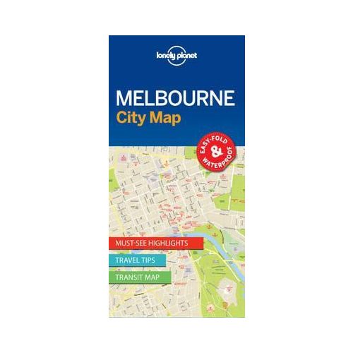 Melbourne térkép Lonely Planet City Map vízálló 1:12 500