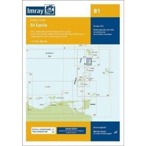 Imray Chart B1 : St Lucia : 1 - 2021