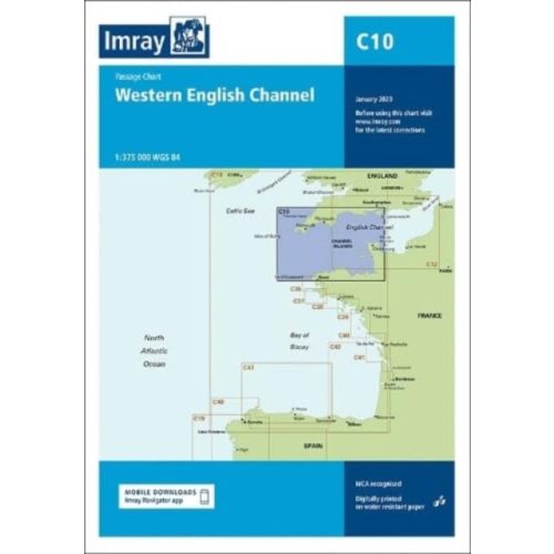 Imray Chart C10 : Western English Channel Passage Chart : 10 (2023)