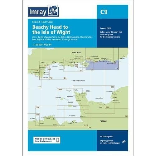 Imray Chart C9 : Beachy Head to Isle of Wight : C9 - 2024.
