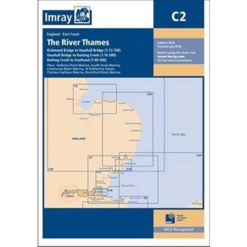 Imray Chart C2 : The River Thames 2024.