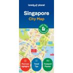 Singapore Szingapur térkép Lonely Planet - fóliás 2023.