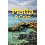   Málta útikönyv, Malta & Gozo útikönyv Lonely Planet angol 2025.