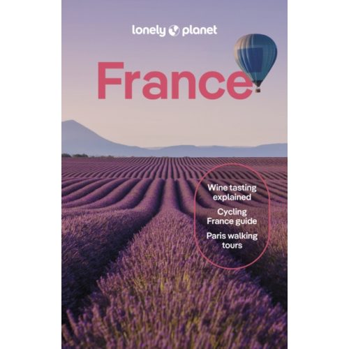 Franciaország útikönyv France útikalauz Lonely Planet angol 2024.