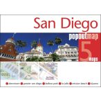 San Diego térkép Popout Map 