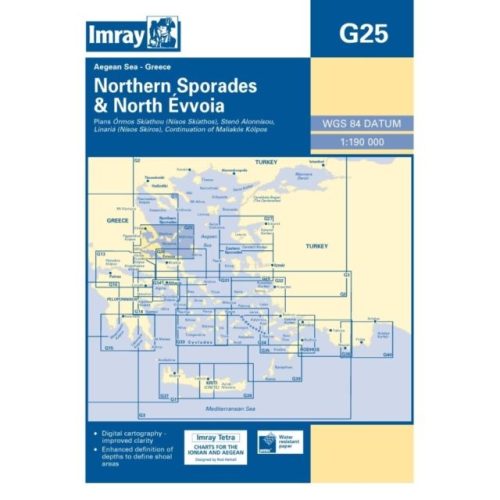 Imray Chart G25 : N Sporades and Nisos Evvoia