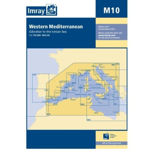 Imray Chart M10 : Western Mediterranean - Gibraltar to the Ionian Sea