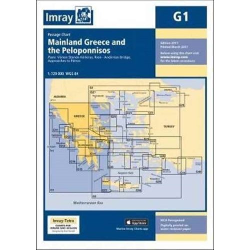 Imray Chart G1 : Mainland Greece and the Peloponnisos 2017