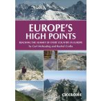   Europe's High Points Cicerone túrakalauz, útikönyv - angol 