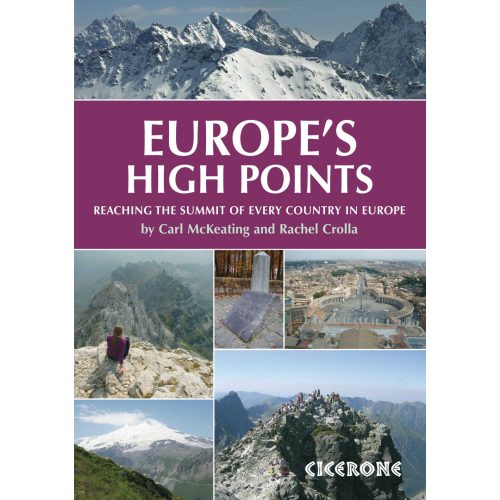 Europe's High Points Cicerone túrakalauz, útikönyv - angol 