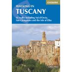 Walking in Tuscany Cicerone túrakalauz, útikönyv - angol 