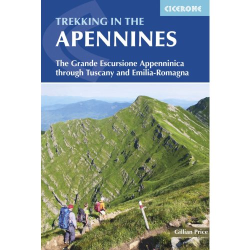 Trekking in the Apennines Cicerone túrakalauz, útikönyv - angol 