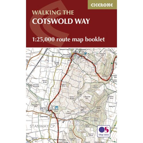 The Cotswold Way Map Booklet Cicerone túrakalauz, útikönyv - angol 