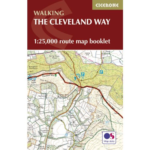 The Cleveland Way Map Booklet Cicerone túrakalauz, útikönyv - angol 