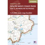   South West Coast Path Map Booklet - Vol 3: Plymouth to Poole Cicerone túrakalauz, útikönyv - angol 