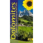   Dolomitok útikönyv, Dolomites Guide Complete guide with 35 long and short walks Sunfower 2019 angol