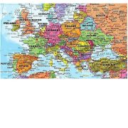 Világtérkép, Föld országai falitérkép poszter, világ országai falitérkép 195x120 cm - angol 2024.