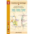   Camino de Santiago Maps Camino Frances térképek : St. Jean Pied de Port - Santiago de Compostela