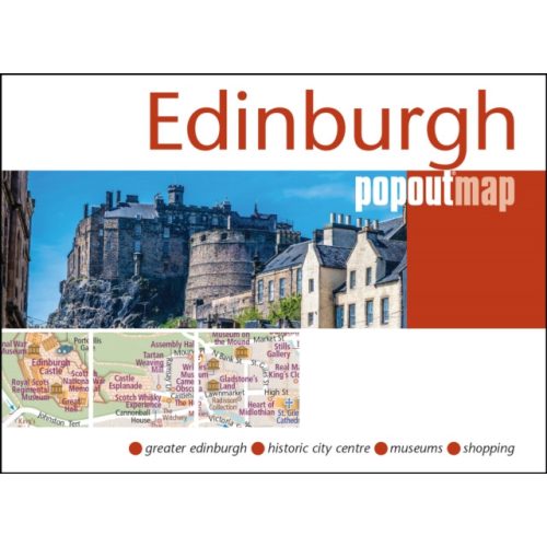 Edinburgh térkép Edinburgh várostérkép PopOut Maps 2022.